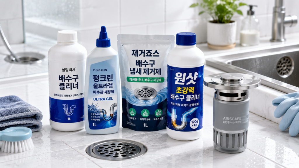 장마철 배수구 클리너 추천 TOP5 제품 비교 이미지