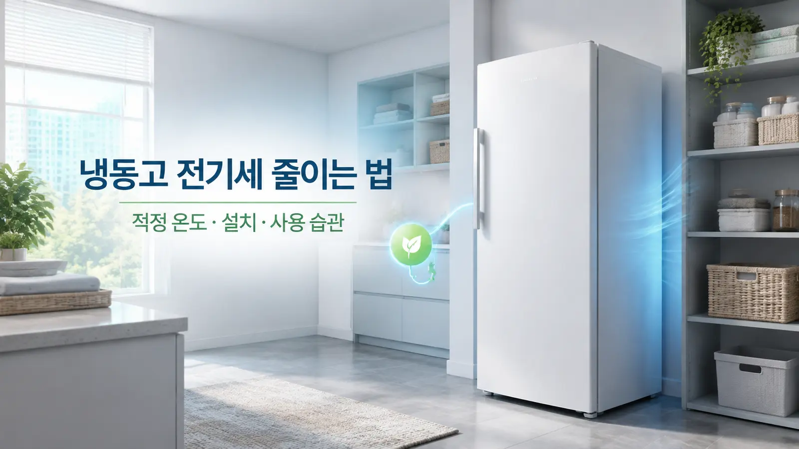 냉동고 전기세 줄이는 법을 소개하는 가정용 냉동고 대표 이미지