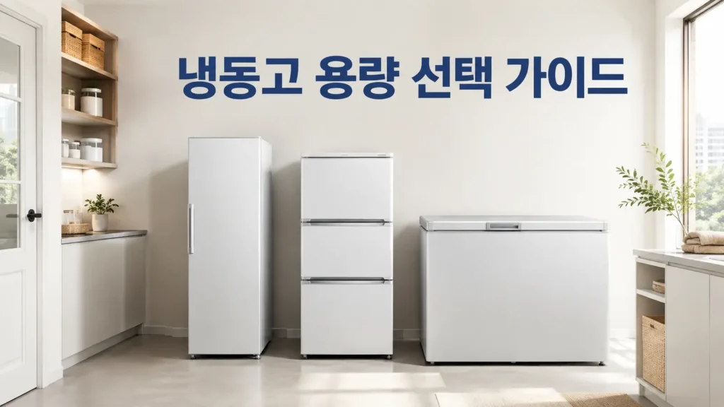100L·200L·300L 가정용 냉동고 용량 선택 가이드