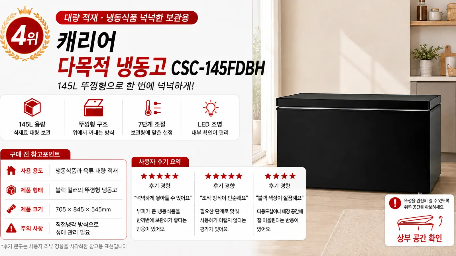 캐리어 CSC-145FDBH 4위 상세 이미지